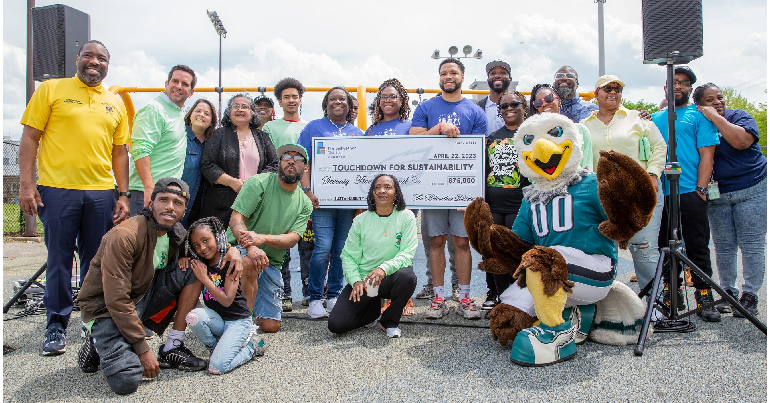 The Bellwether District and Philadelphia Eagles Team Up to Celebrate Earth Day