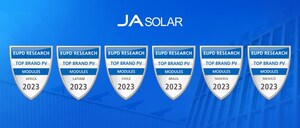 JA Solar reçoit encore une fois le prix « Meilleure marque PV » de EUPD pour les régions de l'Amérique latine et de l'Afrique