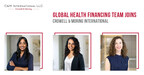 Global Health Financing Team joins Crowell &amp; Moring International