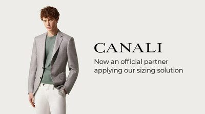 CANALI, an official partner applying our sizing solution.