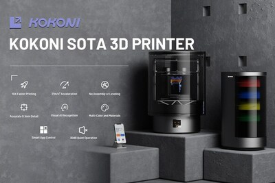KOKONI launches their first flagship printer SOTA series, which will be launched on Kickstarter starting from the 25th of April.