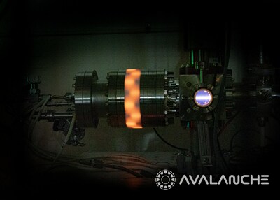 Avalanche Energy team testing setup to evaluate and analyze a high beam current ion source, a supporting technology for Avalanche Energy’s Micro-Fusion Reactor. Source: Avalanche Energy