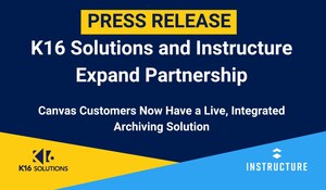 K16 Solutions and Instructure Expand Partnership to Offer Canvas Customers a Live Archiving Solution for Course Content
