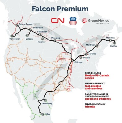 CN, Union Pacific, and GMXT offer new intermodal service, providing best-in-class access between Canada, the United States and Mexico.