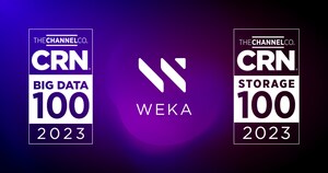 WEKA Honored on 2023 CRN Big Data 100 and CRN Storage 100 Lists