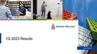 The Sherwin-Williams Company Reports 2023 First Quarter Financial Results