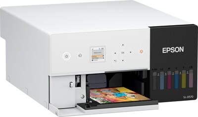 The ultra-compact Epson SureLab D570 minilab printer offers high-quality, small-format photos for on-site event photography and photo booths