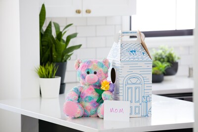 Think beyond the traditional bouquet this Mother's Day with the Build-A-Bear FURever Flower Shoppe, including this Pastel Bouquet Bear!