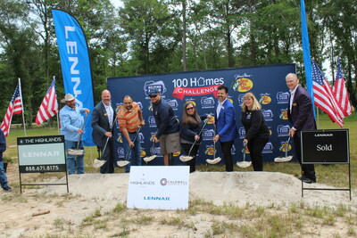 Helping a Hero, a non-profit providing support for military personnel severely injured in the war on terror, Bass Pro Shops, Caldwell Communities and Lennar, one of the nation’s leading homebuilders, break ground on a wheelchair-accessible home for Cpl. Matthew Houston, USA (Ret). The home will be located in Lennar's Highlands community in Porter, TX.