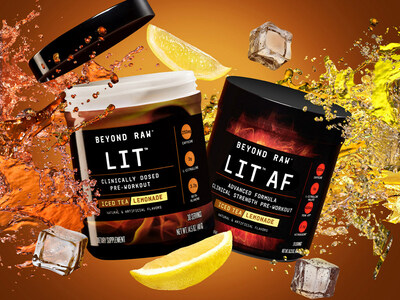 Available exclusively at GNC, Iced Tea Lemonade is a limited-time offer available in both Beyond Raw LIT® and Beyond Raw LIT AF® pre-workouts.