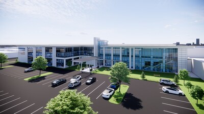 Aerial view of Baptist Health Sciences University College of Osteopathic Medicine.