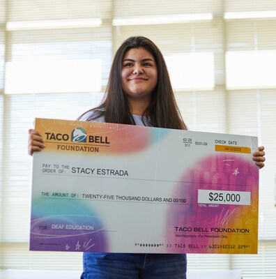 Stacy E. was born deaf in a Spanish-speaking household and quickly learned the challenges that come with language barriers. She was awarded a $25,000 Live Más Scholarship and is planning to continue her education at Stephen F. Austin State University to pursue a degree in Deaf and Hard of Hearing Studies.