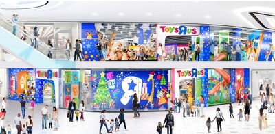 Rendering of a Toys"R"Us flagship in the U.S. with new flagship locations set to launch in Mexico for the first time through partnership with EL Puerto de Liverpool.
