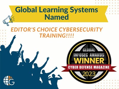 Congratulations to Global Learning Systems for winning CyberDefense Managzine's coveted Editor's Choice for Cybersecurity Training