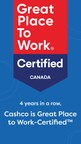 Cashco Financial is Great Place to Work-Certified™ For Fourth Year in a Row