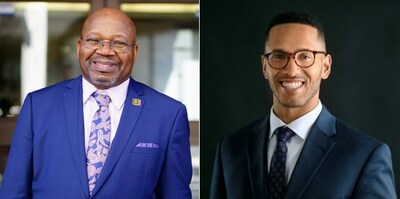 Entrepreneurial leader and outgoing BBI Founding CEO, Rustum Southwell (left) and incoming BBI CEO, Matthew Martel (right). (Black Business Initiative) (CNW Group/Black Business Initiative (BBI))
