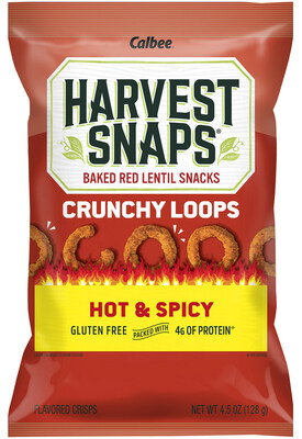 Harvest Snaps Launches Crunchy Loops Hot & Spicy at Walmart