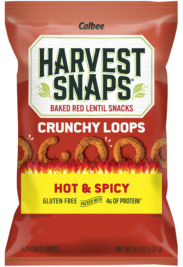 Harvest Snaps Launches Crunchy Loops Hot & Spicy at Walmart