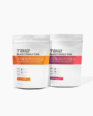 TB12 Launches New Electrolytes+ Perform &amp; Recover Hydration Blends