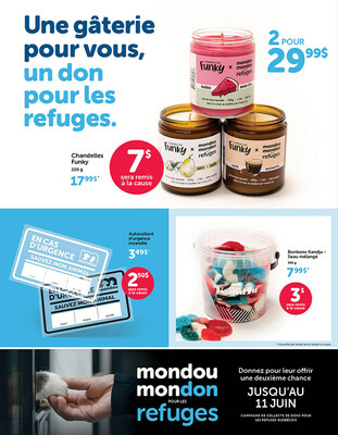 Mondou Mondon pour les refuges. (CNW Group/Mondou)