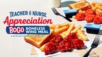 Teachers and Nurses get free Boneless Wings Meal from Zaxby's