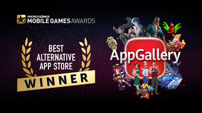 AppGallery named ‘Best Alternative App Store’ at Mobile Games Awards 2023 (PRNewsfoto/Huawei Consumer Business Group)