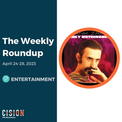 PR Newswire Weekly Entertainment Press Release Roundup, April 24-28, 2023. Photo provided by Zappa Records/UMe. https://prn.to/3L29l6W