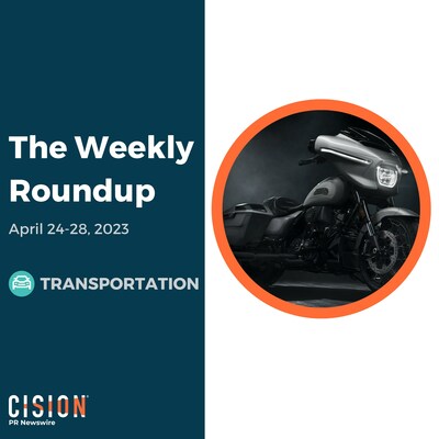 PR Newswire Weekly Transportation Press Release Roundup, April 24-28, 2023. Photo provided by Harley-Davidson Motor Company. https://prn.to/41WZ3fi