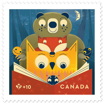 Le timbre de la Fondation communautaire (Groupe CNW/Postes Canada)