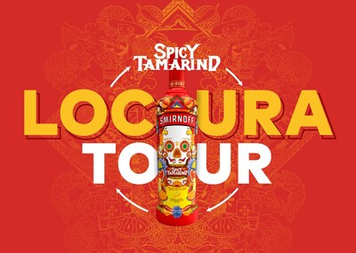 This May 4th, the Smirnoff Spicy Tamarind Locura Tour will host Chicagoans 21+ and invite them to enjoy deliciously sweet, tangy & spicy bites provided by local Mexican-owned businesses throughout the Windy City and signature Smirnoff Spicy Tamarind cocktails – all while dancing to the hottest beats. (PRNewsfoto/SMIRNOFF)