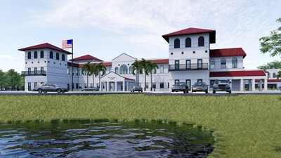 The University of St. Augustine for Health Sciences' new St. Augustine campus image is credited to Glenser.