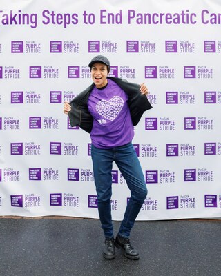 Actress Rosario Dawson attended PanCAN PurpleStride D.C. in honor of her father who is currently battling pancreatic cancer.
