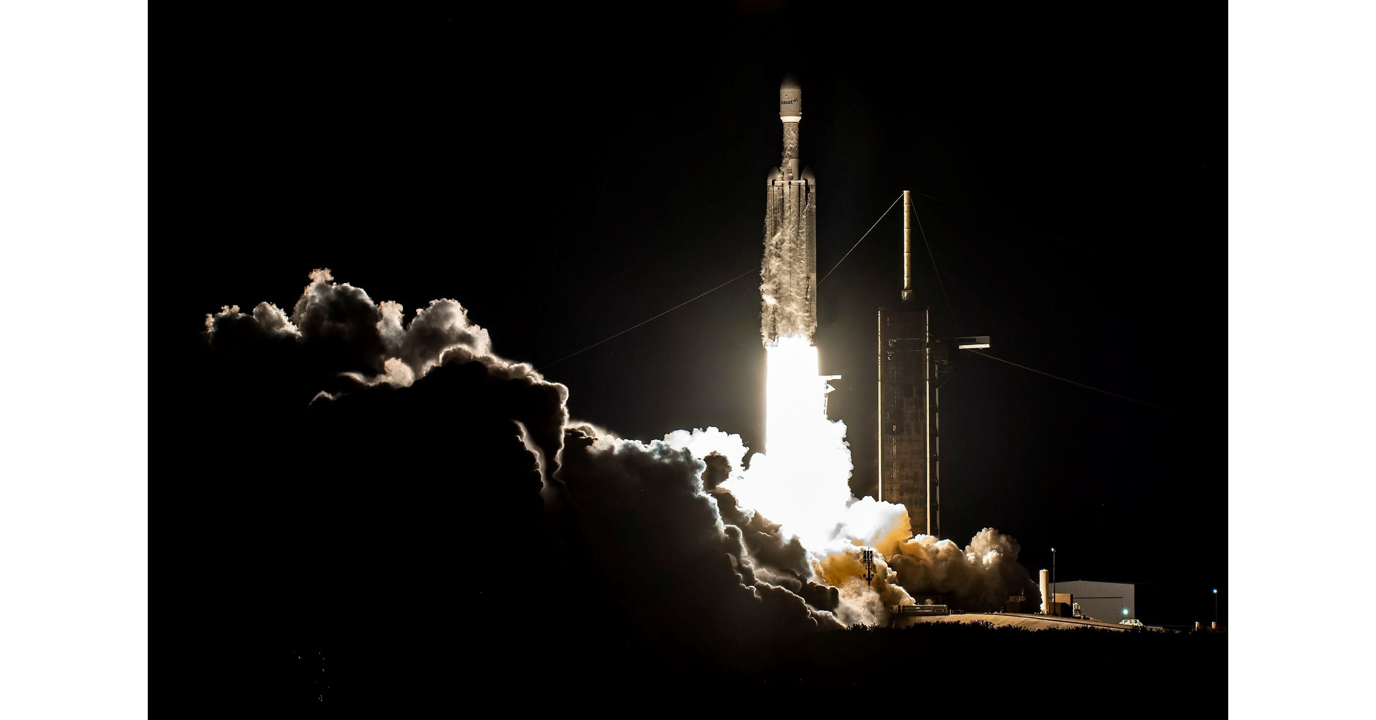 SpaceX Launches Falcon Heavy with ViaSat Satellite from Kennedy Space Center