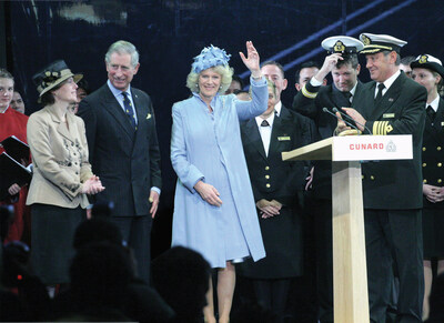 Celebrations for His Majesty The King are underway for Cunard guests