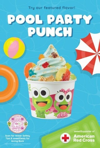 sweetFrog's new Pool Party Punch flavor