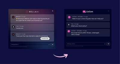 LivePerson (Nasdaq: LPSN), a global leader in Conversational AI, today announced the debut of Bella AI, a first-of-its-kind AI assistant platform that anyone can use to create their own AI in minutes — for their business, their own personal use, or whatever they need.