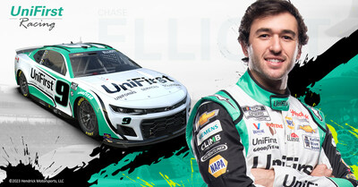 Chase Elliott and UniFirst No. 9 Chevy.