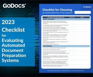 GoDocs Releases 2023 Checklist for Evaluating Automated Document Preparation System