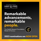 NOMINATIONS NOW OPEN FOR THE HEALTH RESEARCH FOUNDATION'S MEDAL OF HONOUR