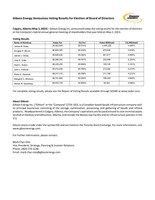 Gibson Energy Announces Voting Results for Election of Board of Directors (CNW Group/Gibson Energy Inc.)
