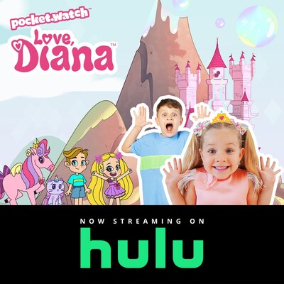 Pocket.watch original series "Love, Diana" joins Hulu in May 2023 as kids and family content continues to grow in popularity on streaming platforms. (PRNewsfoto/Pocket.watch)