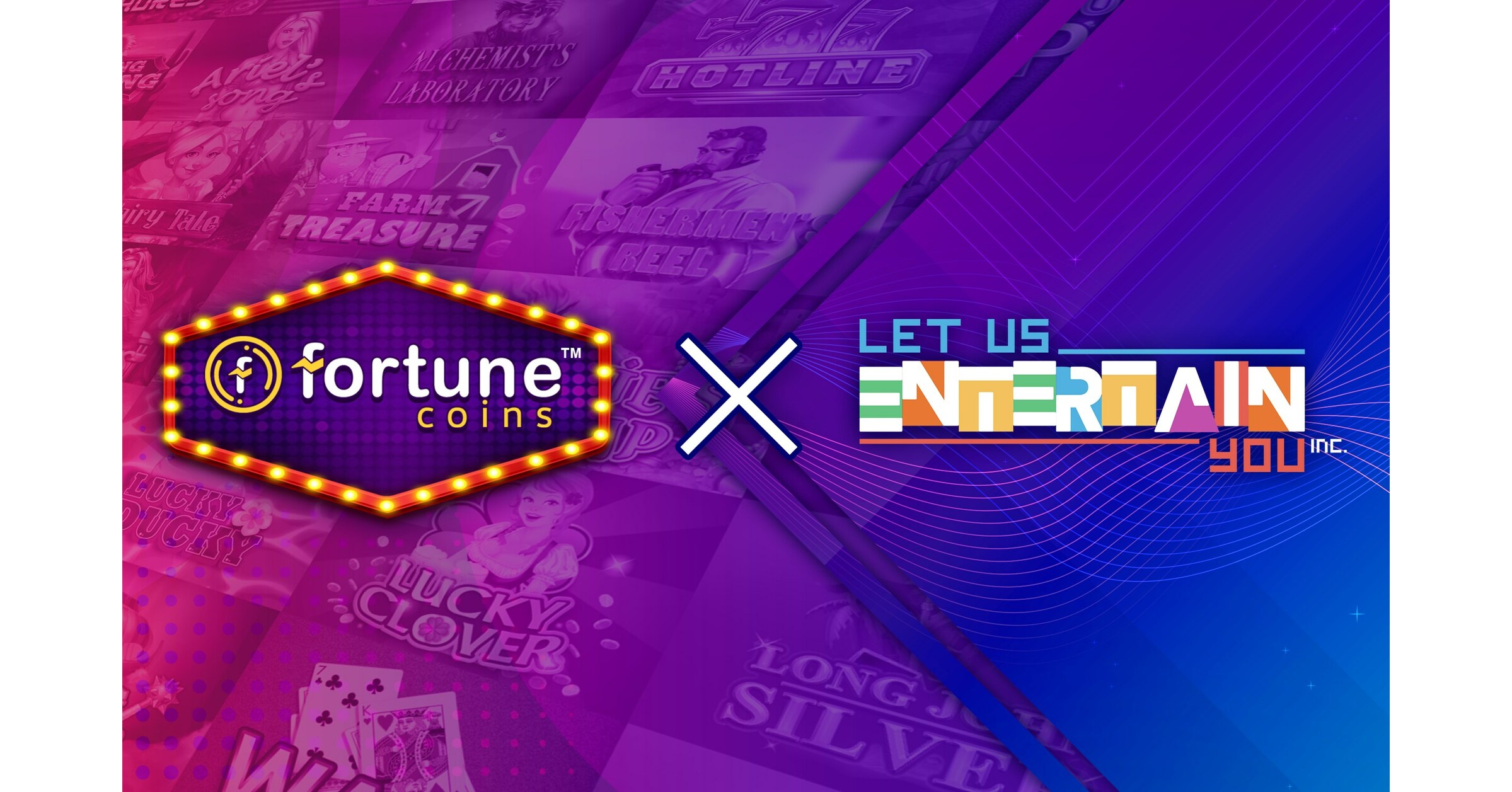 Fortune Coins Partners Up With Let Us Entertain You Inc.