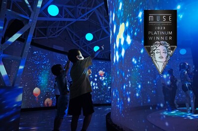 The Lucid Dreaming digital art installation in Taipei.