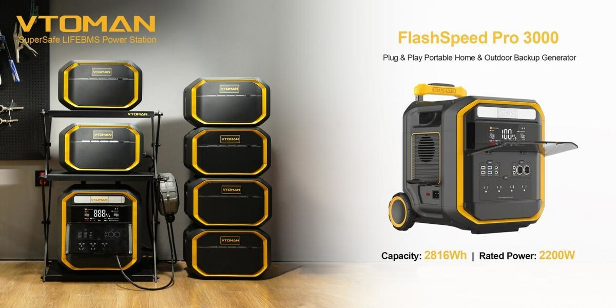 The Upcoming Launch of VTOMAN FlashSpeed Pro 3000 Home Backup Battery Generator on Kickstarter - Vimarsana News