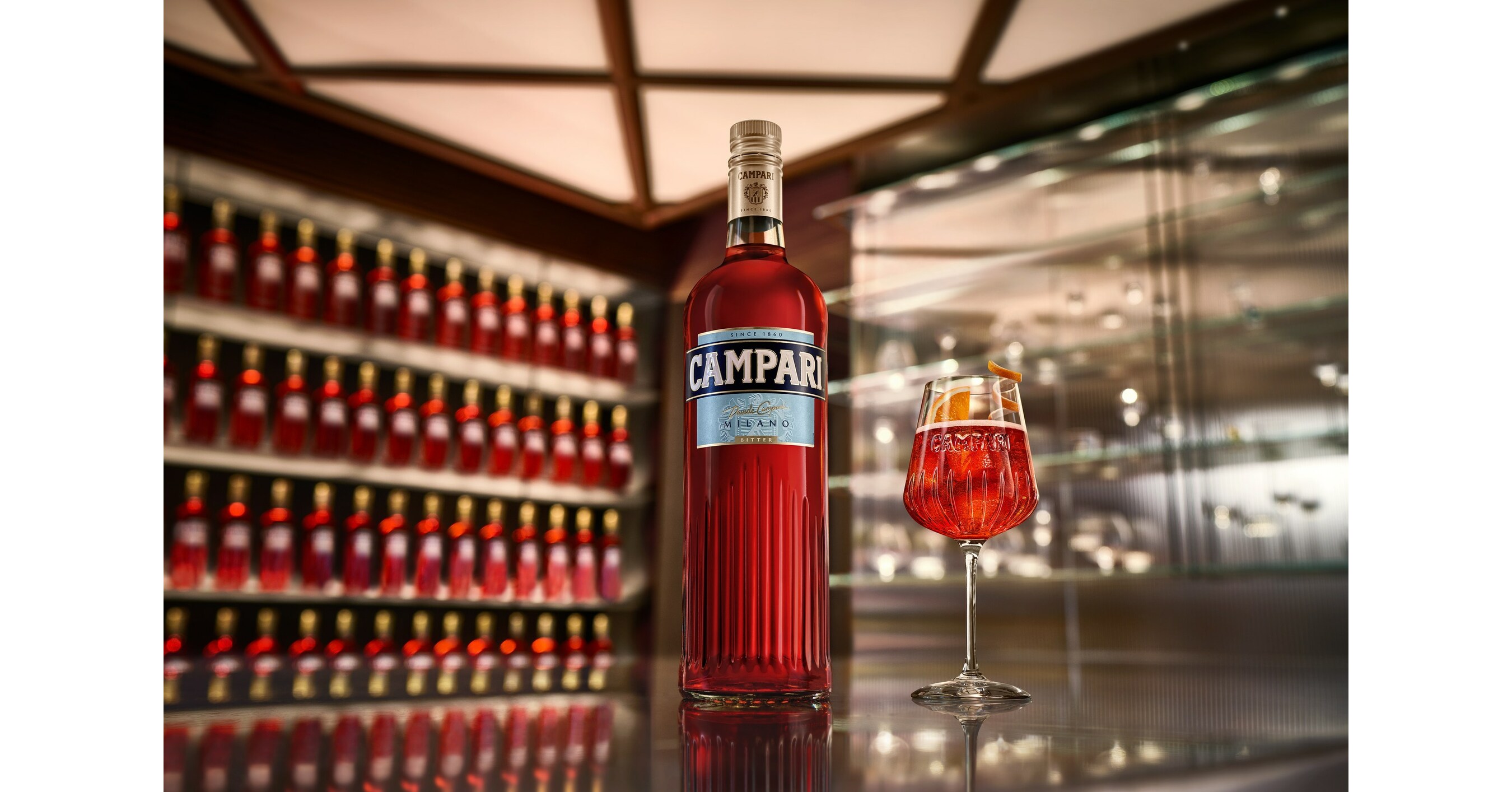 Campari pays homage to Milano through the launch of the iconic new bottle  inspired by its home