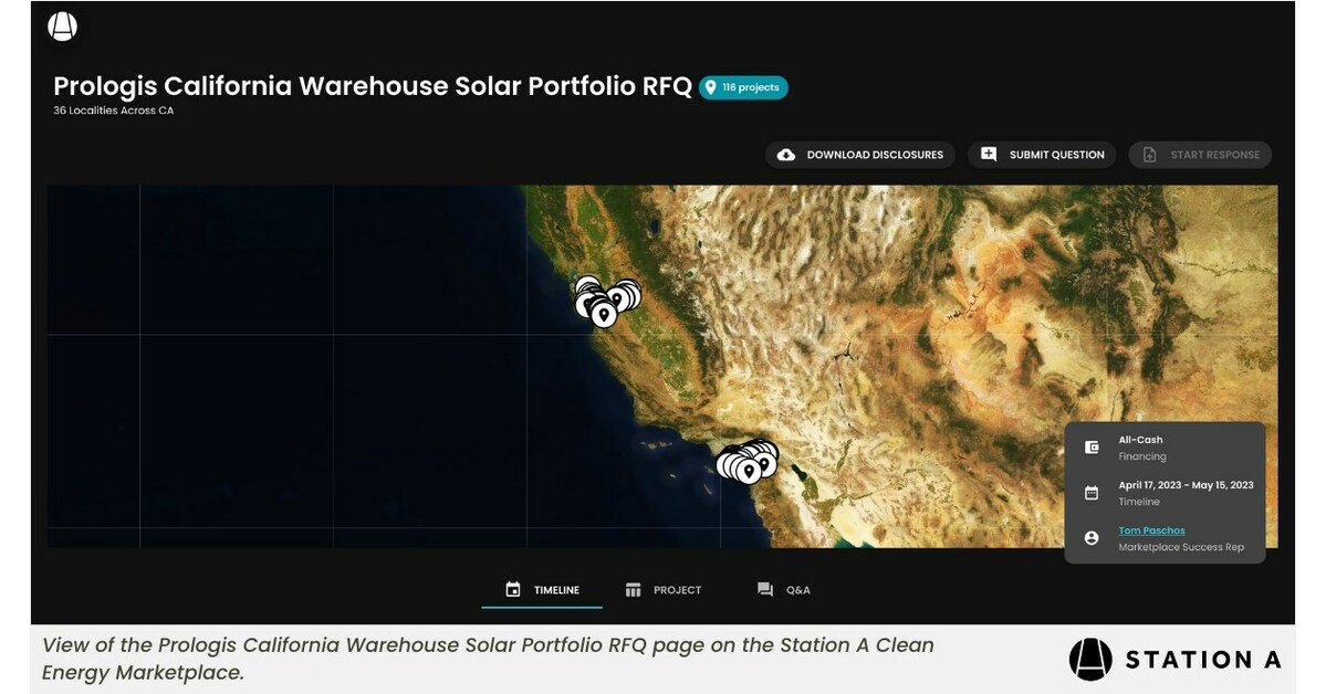Prologis looking for California Solar Providers for New Industrial Projects
