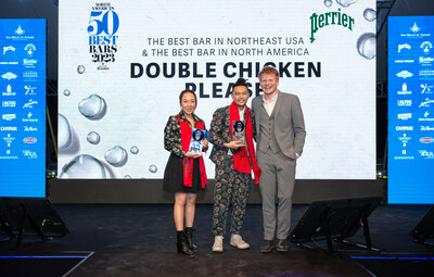 Double Chicken Please in New York City, USA, takes the No.1 spot at the second annual North America's 50 Best Bars awards 2023, sponsored by Perrier. (PRNewsfoto/50 Best)