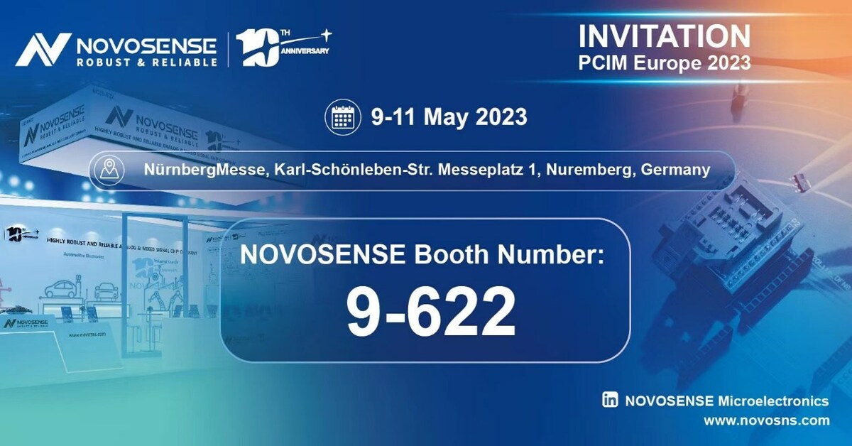 NOVOSENSE at PCIM Europe 2023: Semiconductor Solutions for Automotive & Industrial Applications - Vimarsana News