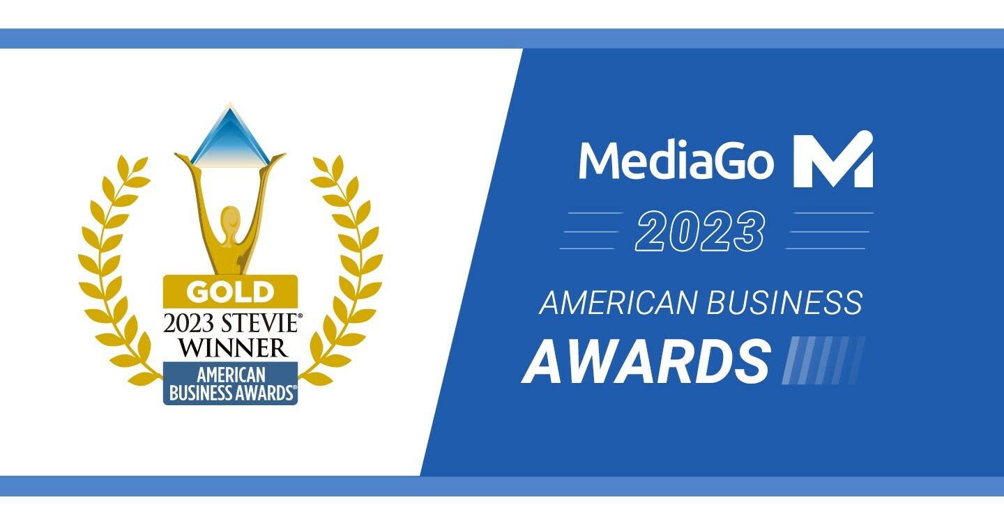 MediaGo Honored As Gold Stevie® Award Winner In 2023 American Business