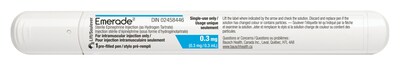 Avis public - Bausch Health, Canada inc. procède au rappel de tous les lots d'auto-injecteurs d'épinéphrine Emerade (0,3 mg et 0,5 mg) en raison d'une défaillance possible